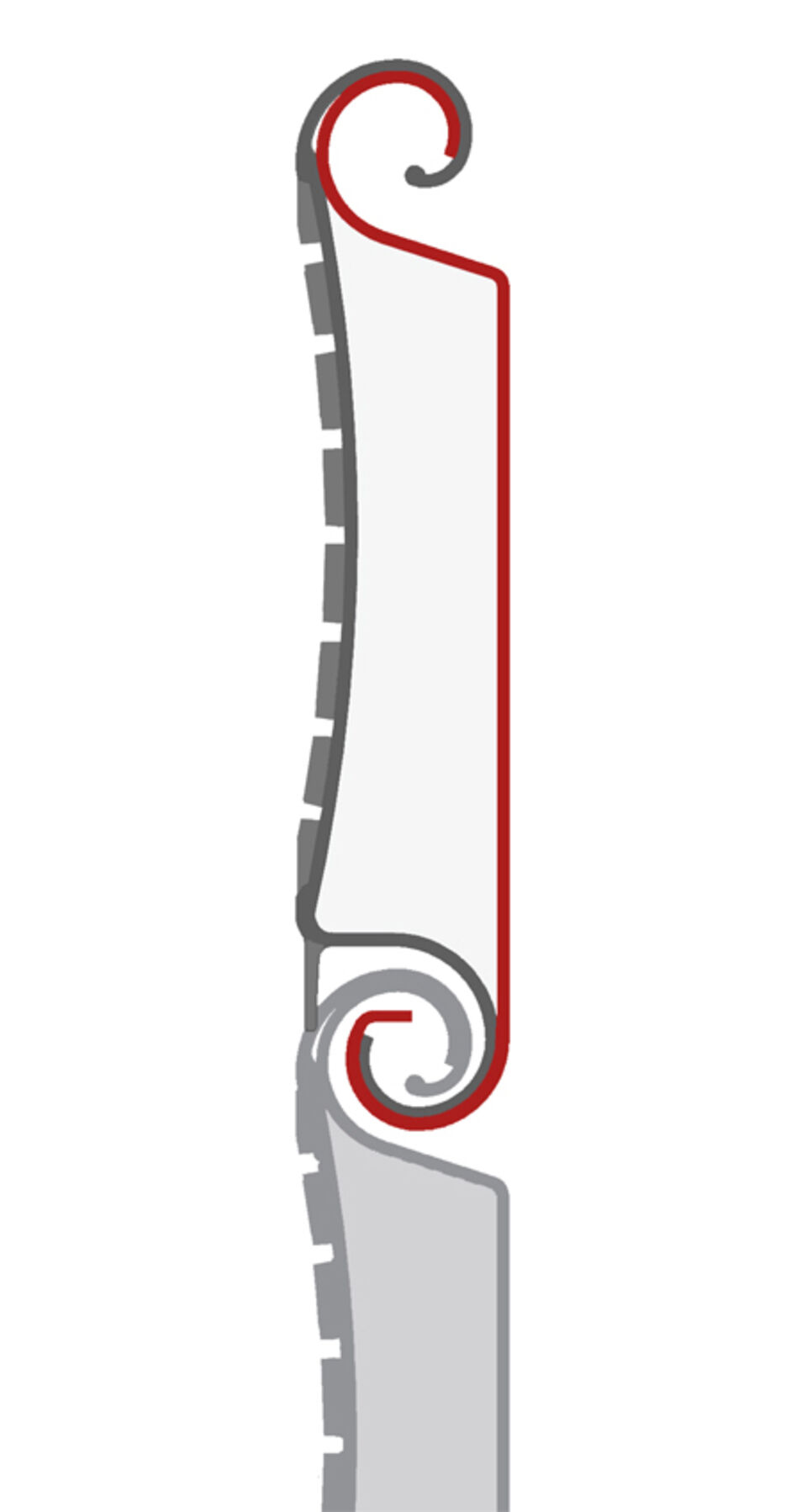 ISO-SL Fensterprofil Technische Zeichnung