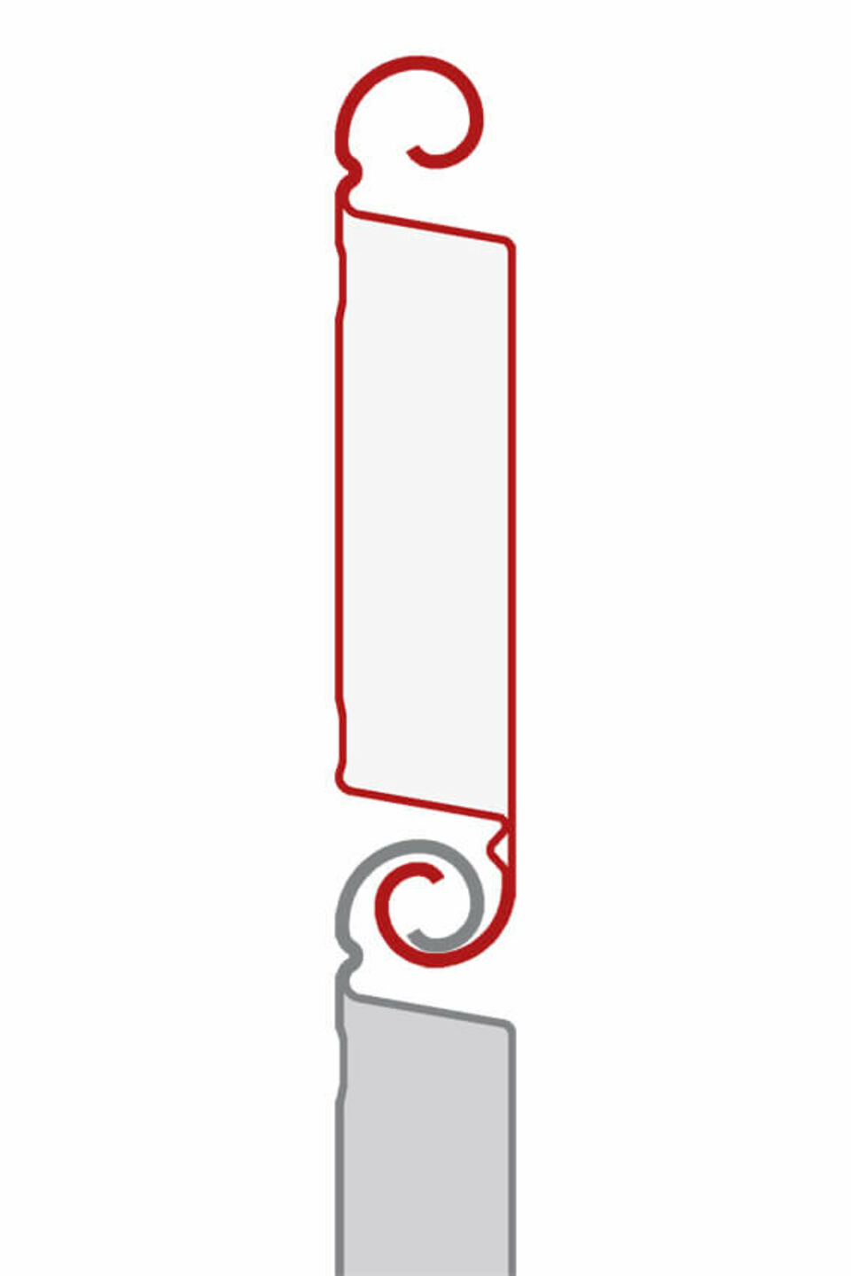 TH100 Fensterprofil Technische Zeichnung